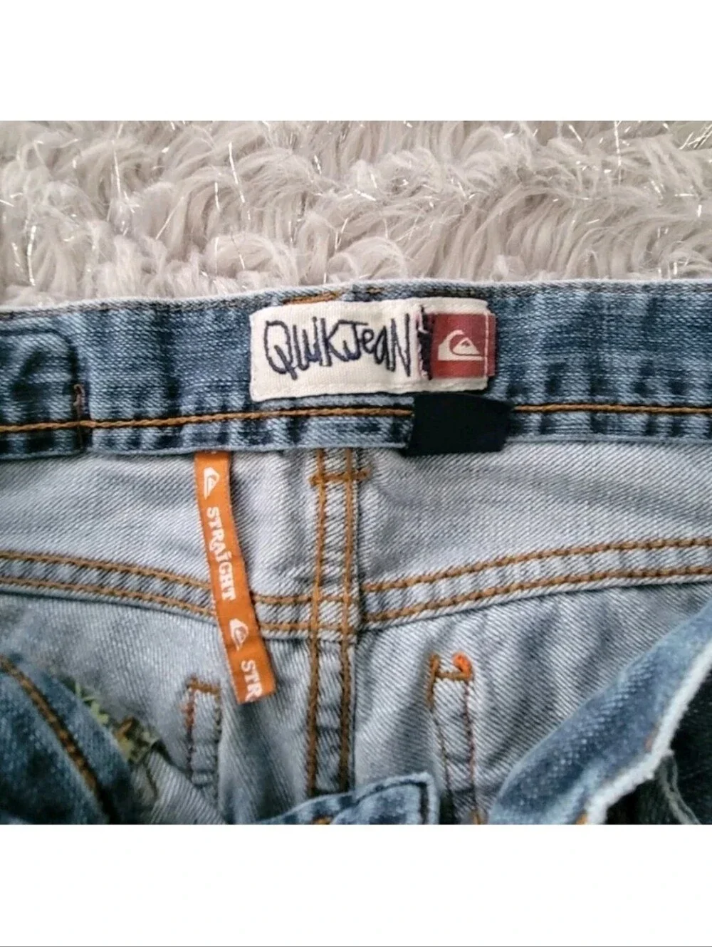 Vintage Y2k Quiksilver Jeans Quik Jean Youth Boys Straight Fit 27x27 Cotton